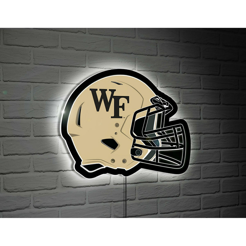 LED Wall Decor, College Football Helmet, Wake Forest University - Collegiate Home
