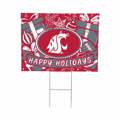 Washington State University Yard Sign, Holiday - Collegiate Home