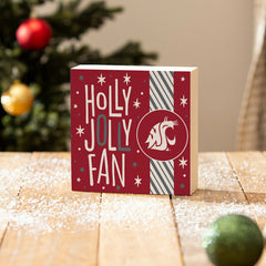 Washington State University Block, Holiday, 6x6 - Collegiate Home