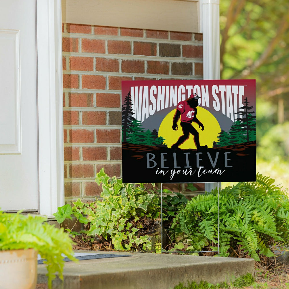Washington State University Yard Sign, Bigfoot - Collegiate Home