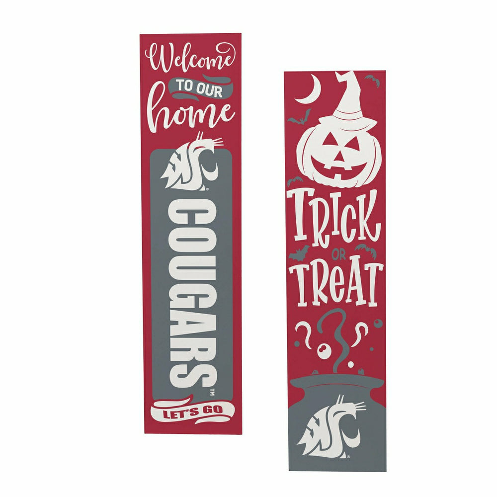 47" Double Sided Leaner, Washington State University, Halloween - Collegiate Home