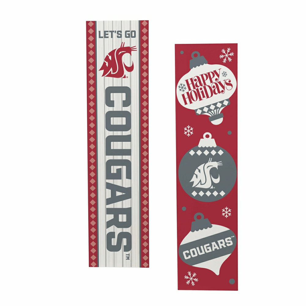 47" Double Sided Leaner, Washington State University, Christmas - Collegiate Home