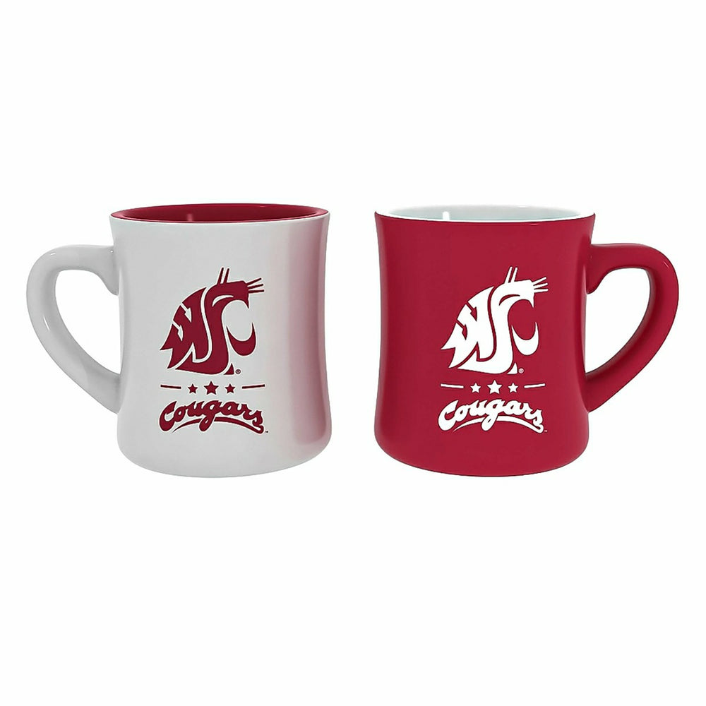 Washington State University 10oz Ceramic Cup Set, 2pc - Collegiate Home