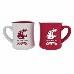 Washington State University 10oz Ceramic Cup Set, 2pc - Collegiate Home