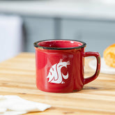 Washington State University Ceramic Camp Cup with Enamel Finish, 14oz - Collegiate Home