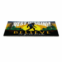 West Virginia University Bigfoot PVC Mat, 28"x16" - Collegiate