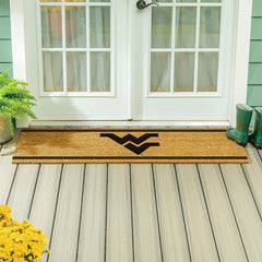 West Virginia University Extra Large One Color Coir Mat, 60"x24" - Collegiate