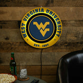 West Virginia University, Metal Lite, Round - Collegiate