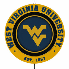 West Virginia University, Metal Lite, Round - Collegiate