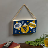 West Virginia University Holiday Wood Wall Sign, 6x11 - Collegiate Home