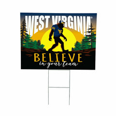 West Virginia University Yard Sign, Bigfoot - Collegiate Home