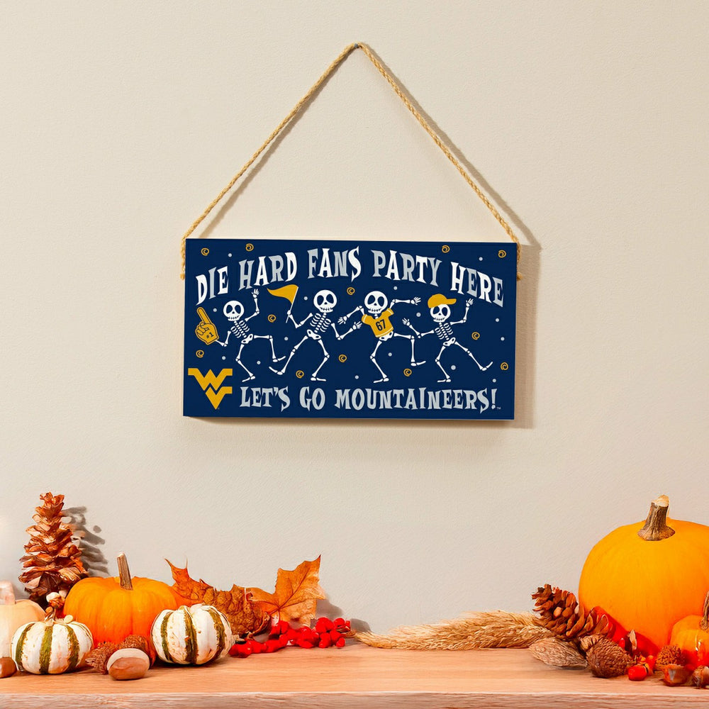West Virginia University Halloween Wood Wall Sign, 6x11 - Collegiate Home