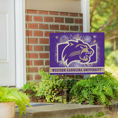 Western Carolina University Yard Sign, Patriotic - Collegiate Home