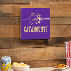 Western Carolina University Wood Wall Sign, 12x12 - Collegiate Home