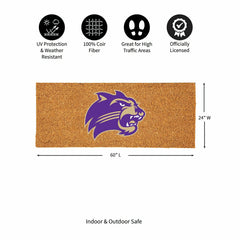 Western Carolina University Extra Large Full Color Coir Mat, 60"x24" - Collegiate