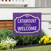 Western Carolina University Coroplast Yard Sign, "Fans Welcome" - Collegiate Home