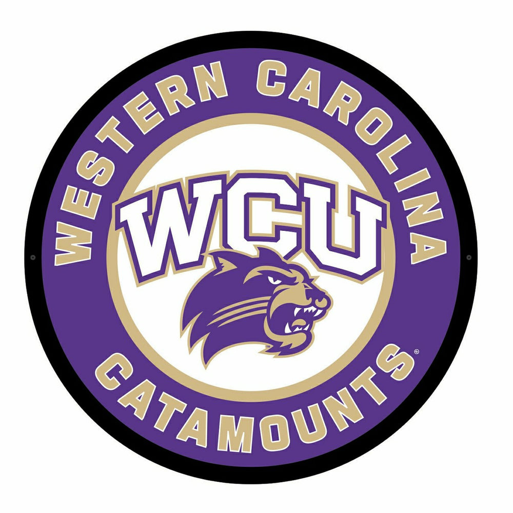 LED Wall Decor, Round, Western Carolina University - Collegiate Home