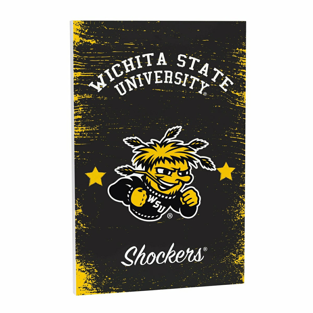Wichita State University Wood Wall Sign, 16x24 - Collegiate Home