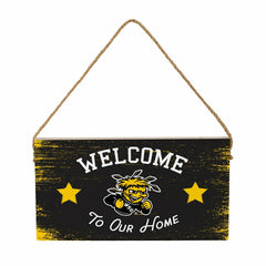 Wichita State University Wood Wall Sign, 6x11 - Collegiate Home