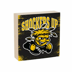 Wichita State University Plock, Down Home Fans, 6x6 - Collegiate Home