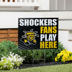 Wichita State University Coroplast Yard Sign "Fans Play Here" - Collegiate Home