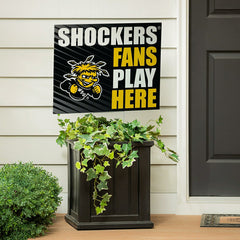 Wichita State University Coroplast Yard Sign "Fans Play Here" - Collegiate Home