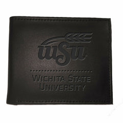 Wichita State University, Bi-Fold Wallet, Black - Collegiate Home