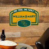 William & Mary USA Embossed Steel Wall Sign, 11" x 17" - Collegiate Home