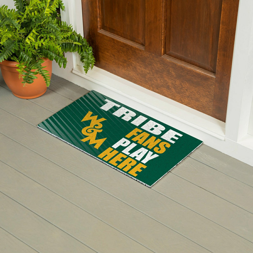 William & Mary Fan Mat, 28"x16" - Collegiate