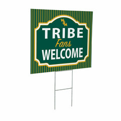 William & Mary Coroplast Yard Sign, "Fans Welcome" - Collegiate Home