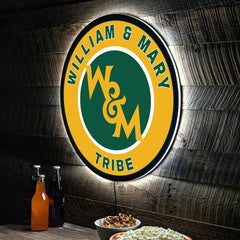 LED Wall Decor, Round, William & Mary - Collegiate Home