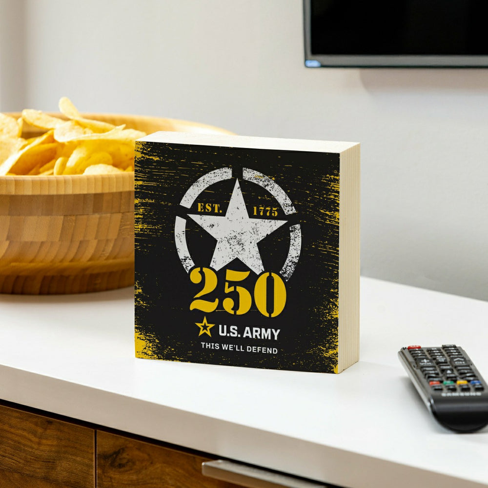 US Army, 250th Anniversary Plock, Down Home Fans, 6x6 - US Military Home