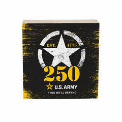 US Army, 250th Anniversary Plock, Down Home Fans, 6x6 - US Military Home