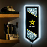 US Army Military Pennant Glazelite LED Decor - US Military Home