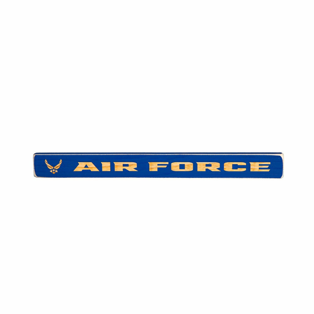 US Air Force Engraved Wood Sign, 1.5" x 18" - US Military