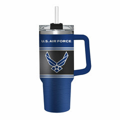 40oz Stainless Steel Canyon Cup w/ Straw, US Air Force - US Military Home