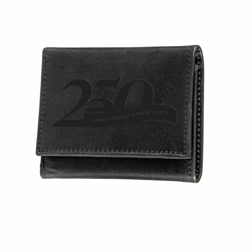 Wallet, Tri-Fold, US Marine Corps, 250th Anniversary - US Military Home