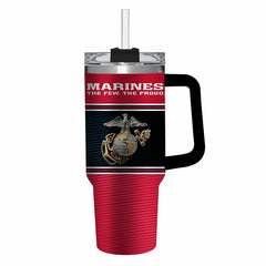40oz Stainless Steel Canyon Cup w/ Straw, US Marine Corps - US Military Home