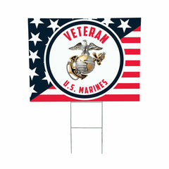 US Marine Corps Coroplast Yard Sign - US Military Home