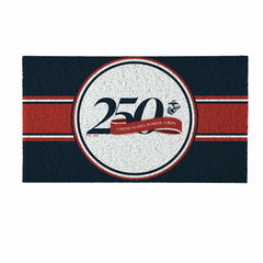 28" x 16" PVC Trapper Mat, US Marine Corps, 250th Anniversary - US Military