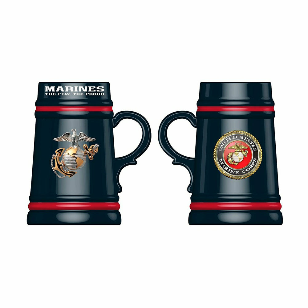 US Marine Corps Ceramic Stein Cup, 24oz - US Military Home