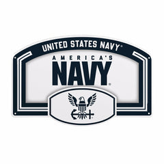 US Navy USA Stamped Steel Wall Sign, 11" x 17" - US Military Home
