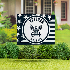 US Navy Coroplast Yard Sign - US Military Home