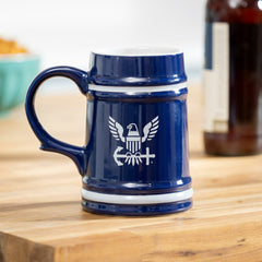 US Navy Ceramic Stein Cup, 24oz - US Military Home