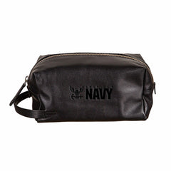 US Navy, Embossed Toiletry Bag, Black - US Military Home