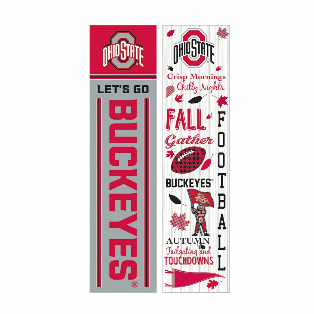 46" Double Sided Leaner, Ohio State University, Fall Seasonal - Home Collegiate