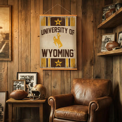 University of Wyoming, Canvas Wall Tapestry, Medium, 36x24 - Home