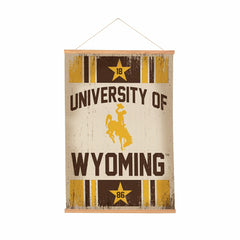 University of Wyoming, Canvas Wall Tapestry, Medium, 36x24 - Home