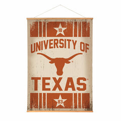 University of Texas, Canvas Wall Tapestry, Large, 54x36 - Home Collegiate