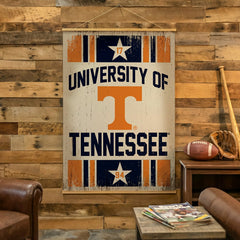 University of Tennessee, Canvas Wall Tapestry, Large, 54x36 - Home Collegiate